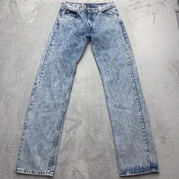 Vintage Levi's 80s Jeans Mens 31 Blue 305 Straight Acid Orange Tab Made in USA
