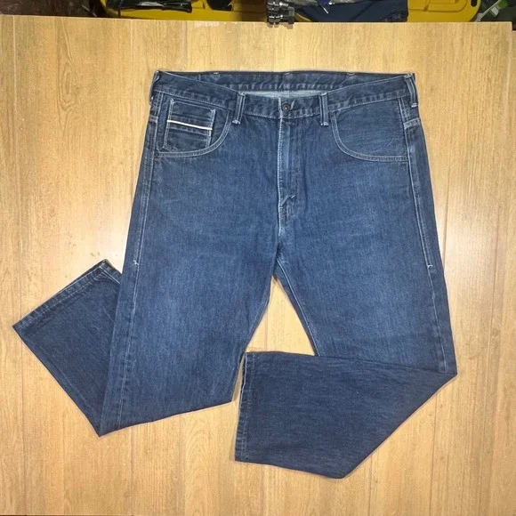 Levis 569 vintage Red‎ Tab Straight Leg Indigo Denim Jeans Flap Pocket 40x30