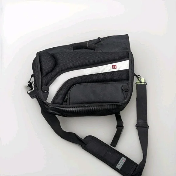 NWT Ful Messenger Laptop Bag Power Bank Crossbody‎ Travel Briefcase Black