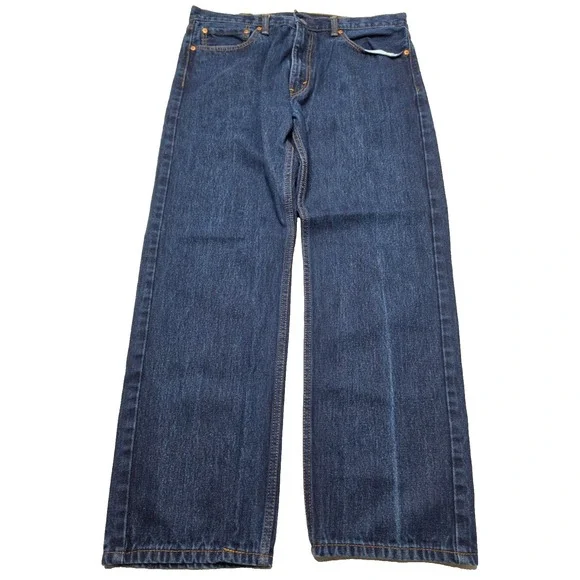 Levi's 505 Blue Denim Jeans Men's 38x30 100% Cotton