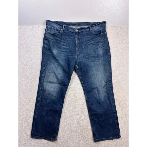 Levis 559 Relaxed Straight Jeans Mens 48x32 Blue Denim Stretch Pants 01559-0059