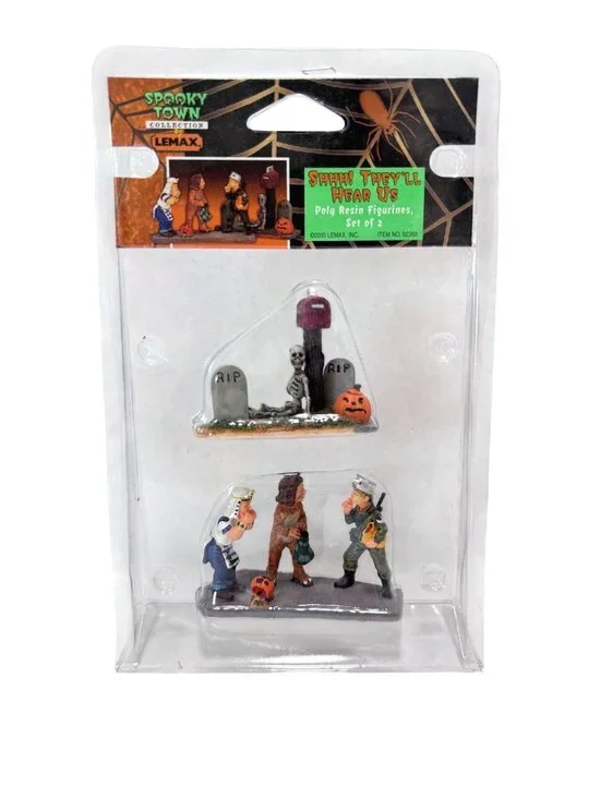 Lemax Spooky Town Halloween Village Shh! They’ll Hear Us 02388 New Mint