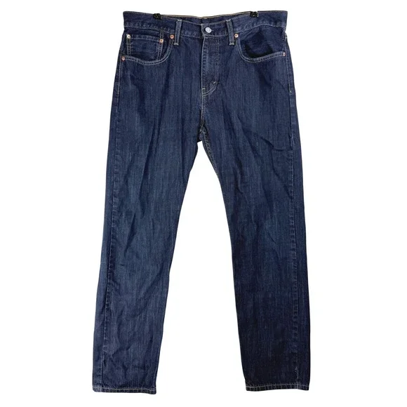 Levis 502 Taper Jeans Mens 34x32 Dark Wash Indigo Denim Americana Classic Fit