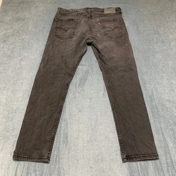 Levi's 514 Jeans Mens 32x30 Faded Black Denim Stretch Everyday Wear Straight Fit