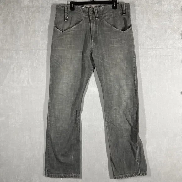Levi’s – Rare Hybrid Tech Style, Limited Edition Grey Denim Jeans 36x34 *UNIQUE*