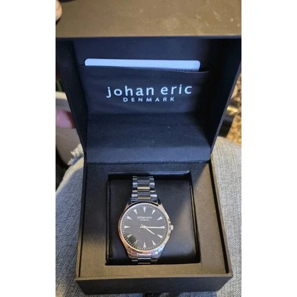 JOHAN ERIC DENMARK STAINLESS STEEL‎ WATCH Untested ⌚Helsingør Model  Box
