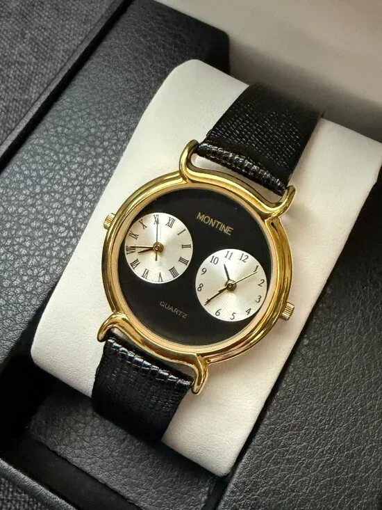 Vintage Dual-Time Quartz Watch (Untested)