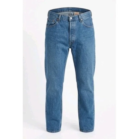 VTG Y2K Levis 501 Jeans Mens 38x30 Blue Denim Straight Button Fly Grunge