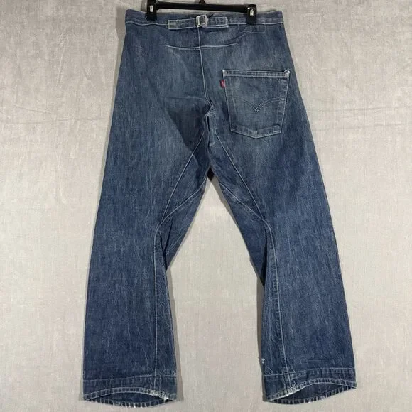 Vintage 2000’s Levi’s Engineered Jeans LEJ Twisted Leg Cinch Back Y2K 32x32