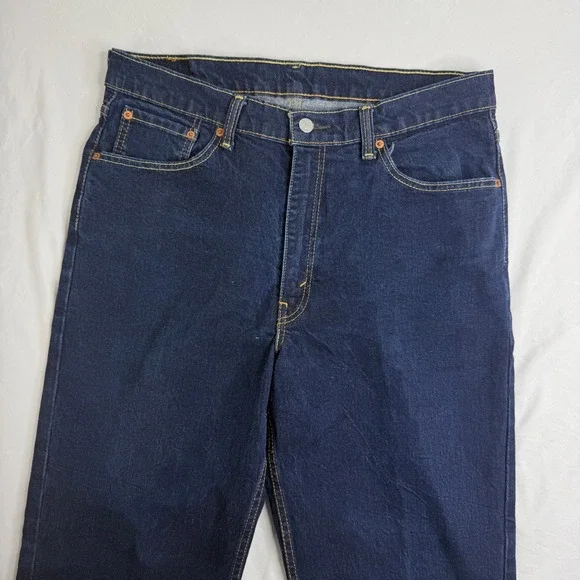 Levis 550 Relaxed Fit Tapered Leg Dark Indigo Jeans Mens 36x32 S40196
