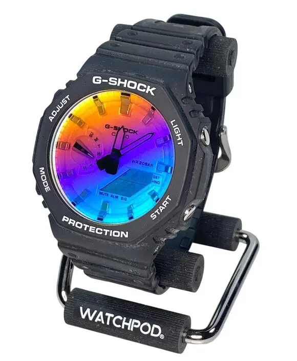 Casio G-Shock GA-2100SR-1A Rainbow Iridescent CasiOak Analog Digital 200M Watch