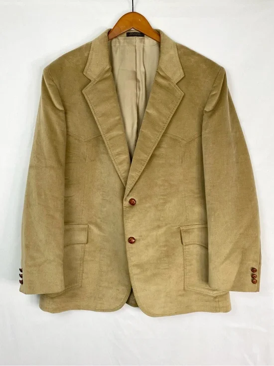 Vintage Levis Western Wear Corduroy Blazer Jacket Size 48R