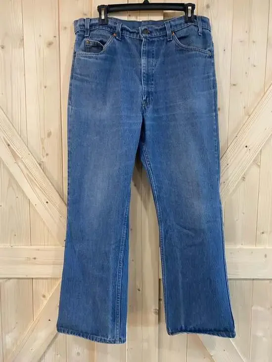 Vintage Levi's Orange Tab 517 Bootcut Denim Jeans 38 x 30
