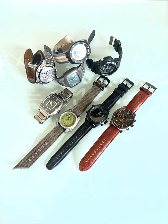 Men's Watches/Fossil/Swatch/Casio/Nixon/MH Bertucci (buyer gets all watches)