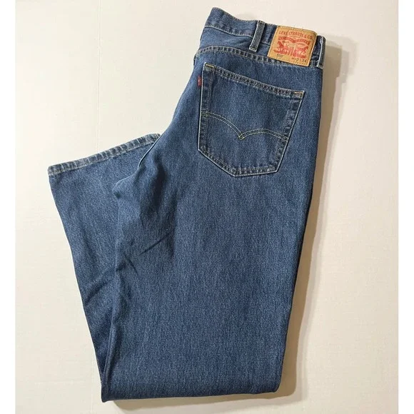 Levis 550 Jeans Mens 40x34  Relaxed Fit Tapered Leg Medium Wash Blue Big & Tall
