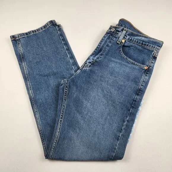 Levi's 505 Jeans Straight Leg Blue Mens 32x30 NWT Classic Casual Stretch