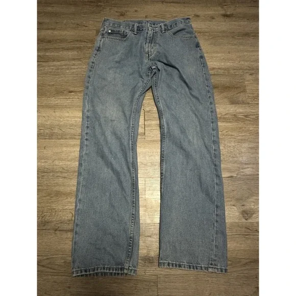 Levis‎ 505 Jeans Mens 32x32 Blue Regular Straight Mid Rise Medium Wash