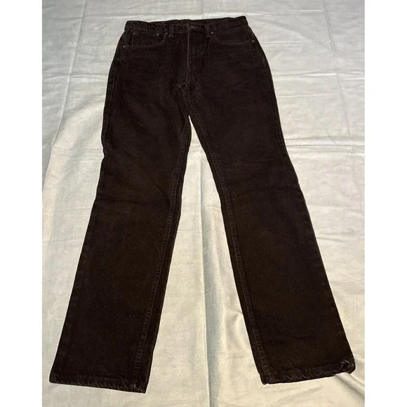 Levis 512 Slim Fit Straight Leg Jeans Mens 32x34 Black Denim Pants 50516-0260