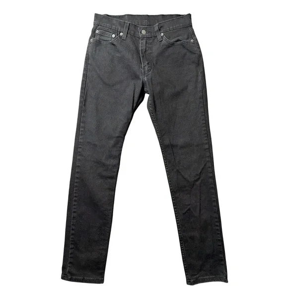 Levi's Jeans Mens 29x32 511 Slim Fit Black Stretch Denim WaterLess