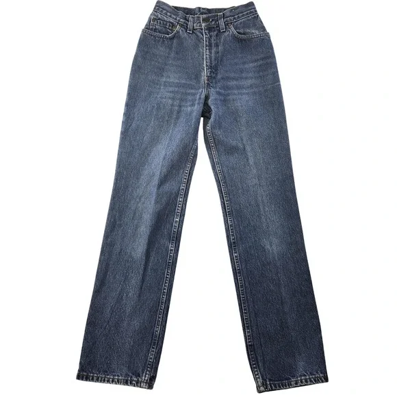 Levis Jeans Mens 24x30 Blue Straight‎ Regular Vintage Made In USA Medium Wash