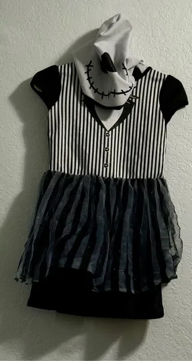 The Nightmare Before Christmas Costume Girls Tutu Dress 10 12 Halloween jack
