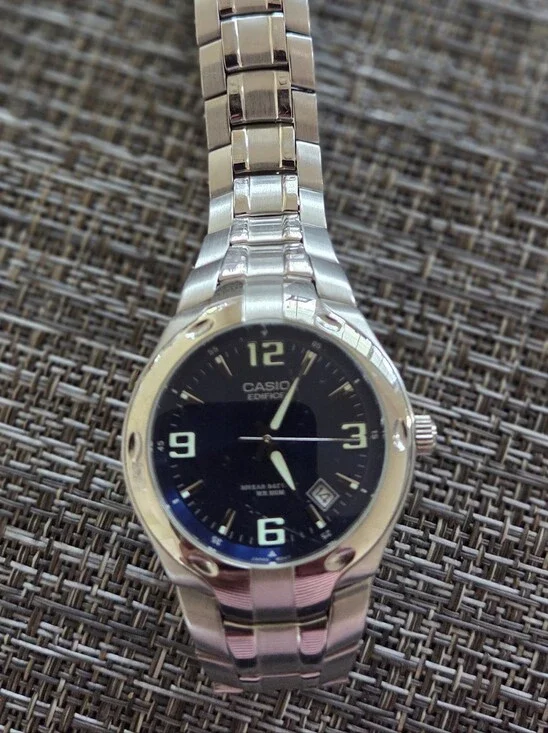 Casio Edifice Men's Stainless Steel Watch — Black Dial