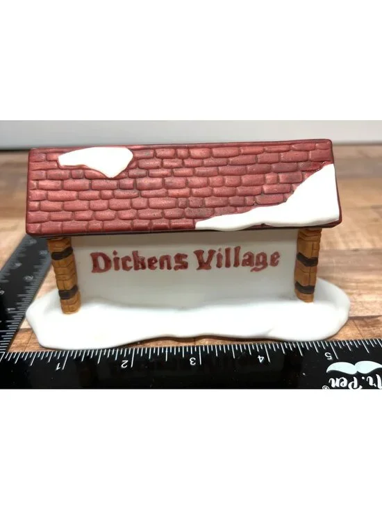 Christmas village department 56 dickens village entrance sign