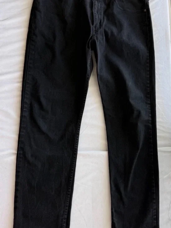 Levi's 502 Jeans Men's 36/34 Black Taper Fit Classic City College Work EUC