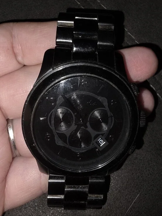 Men's Black Michael Kors Chronograph Watch