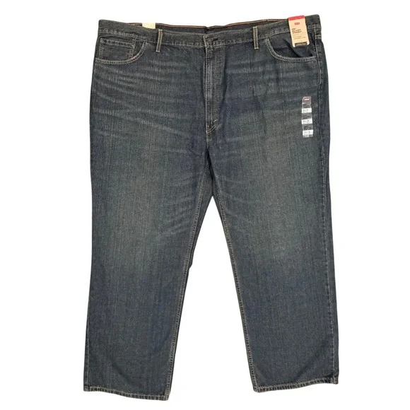 Levi's 559 Relaxed Straight Jeans Mens 54 x 32 Blue Big & Tall Denim **NEW**