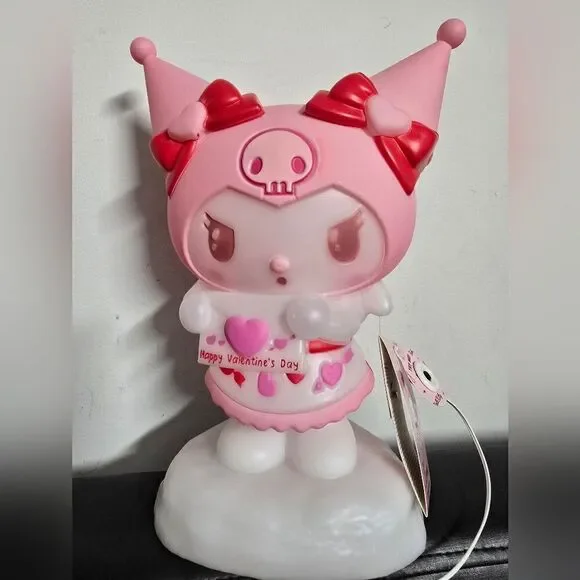 Valentines Day Blow Mold Decor Kuromi with Valentines Day, 12 in, by Sanrio