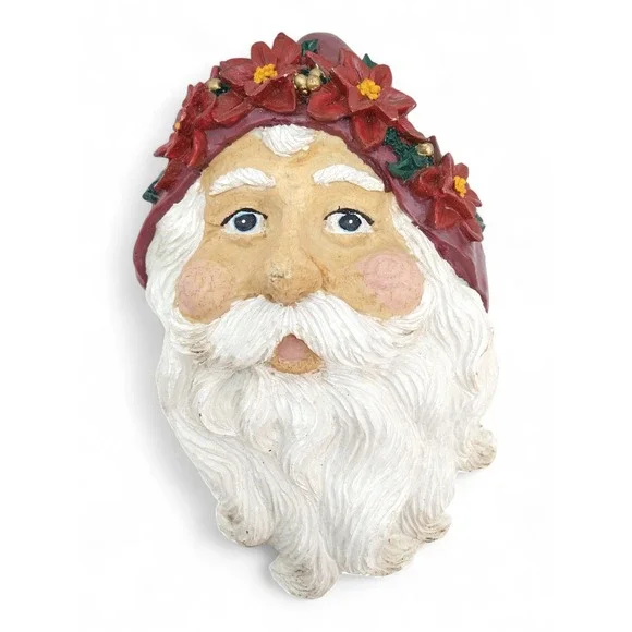 Santa Claus Face Wall Hanging Holiday Decor 11