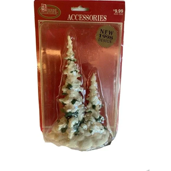 Dickens Collectibles Accessories 1998 Accessory Snow Covered Double Tree‎