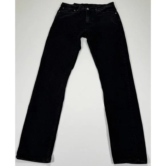 Levis 511 Mens Jeans 34x34 Fit 32x32 Black Slim Fit Straight Leg Denim Stretch