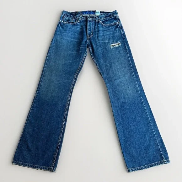 Vintage Y2K Levis 527 Bootcut Jeans Mens 32x32* Blue Denim Grunge Cowboy Western