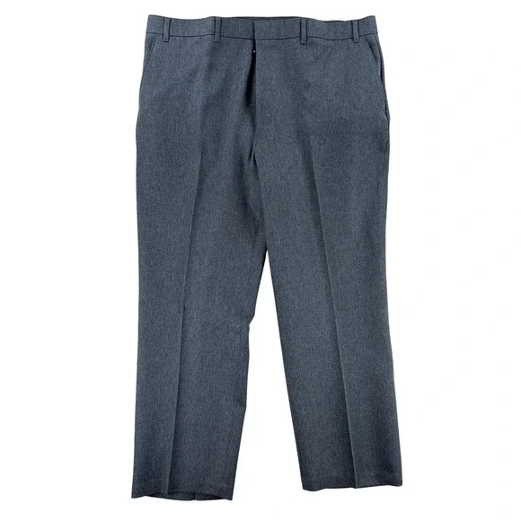 Vintage Levis Action Slacks Pants Mens 42x30 Gray Flat Front Dress Slacks Office