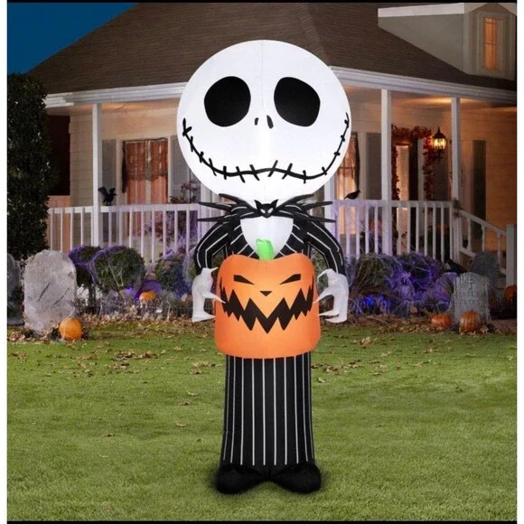 5ft The Nightmare Before Christmas Jack Skellington Halloween Inflatable