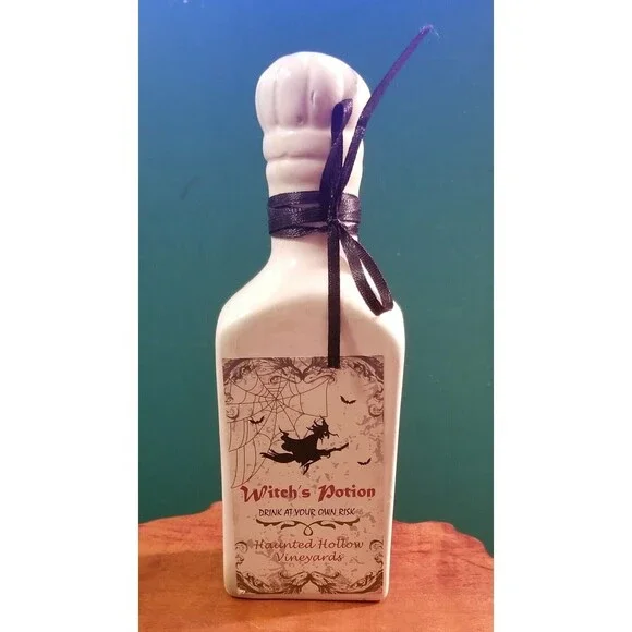 Witch's Potion Haunted Hollow Vineyards Halloween Prop Decor  6.5