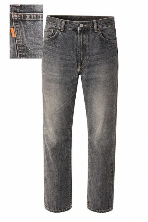 Levi’s 505 Vintage Orange Tab USA Straight Leg Denim Jeans Faded Black W34 L30