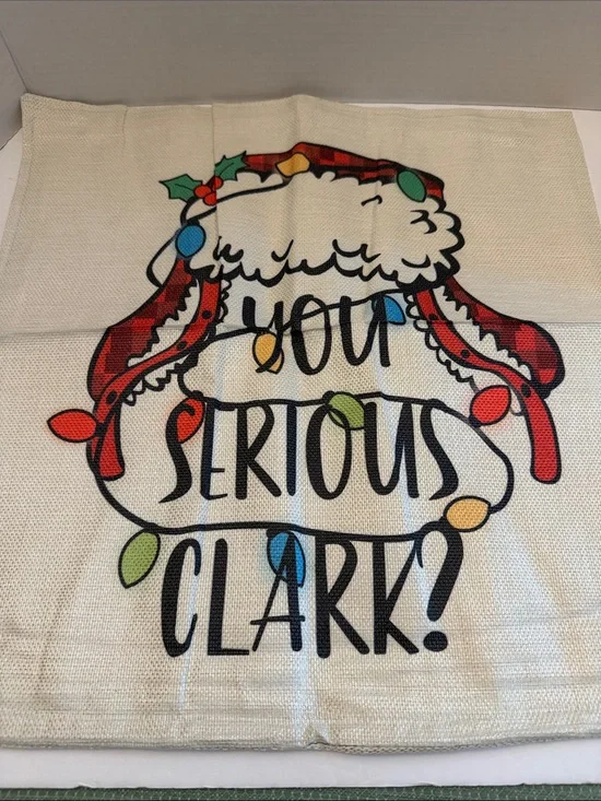 🎃You Serious Clark? Pillow Cover 18” x 18”