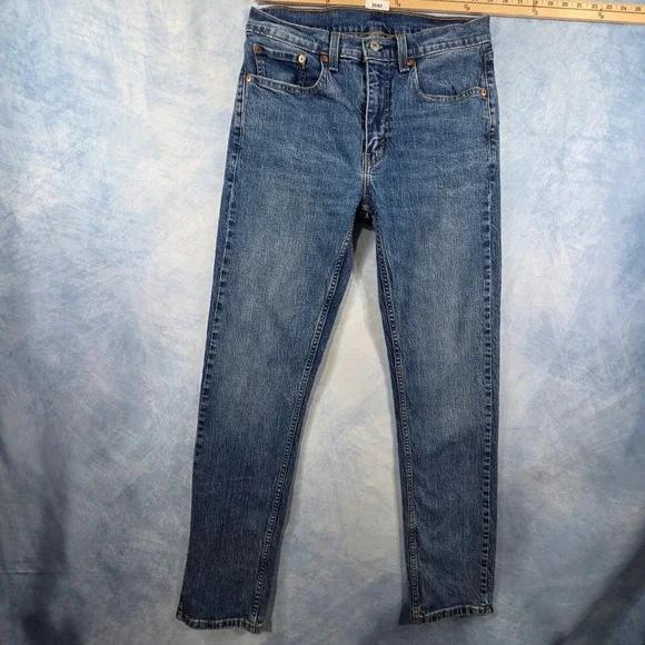 Levis 505 Regular Fit Straight Leg Mens‎ Jeans Blue Denim 32x34 Medium Wash