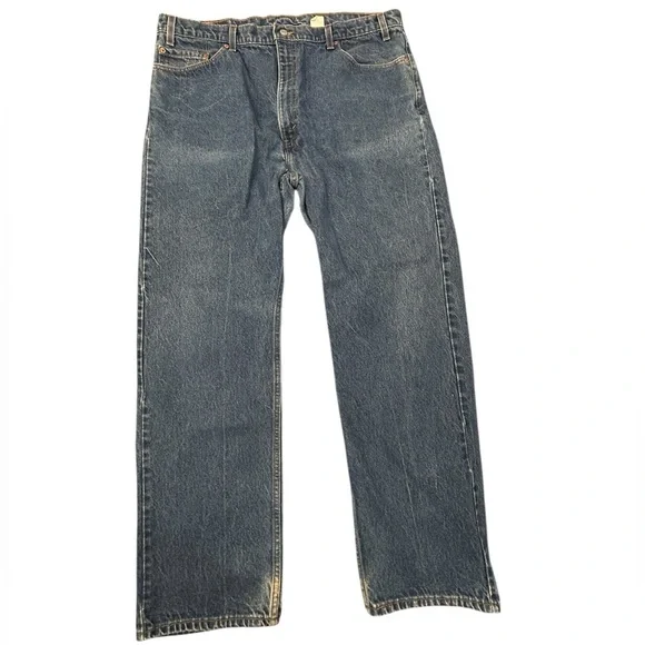 Levi's 505 VTG 90s Men's Blue Straight Regular Fit‎ Jeans 42/32 White Red Tag