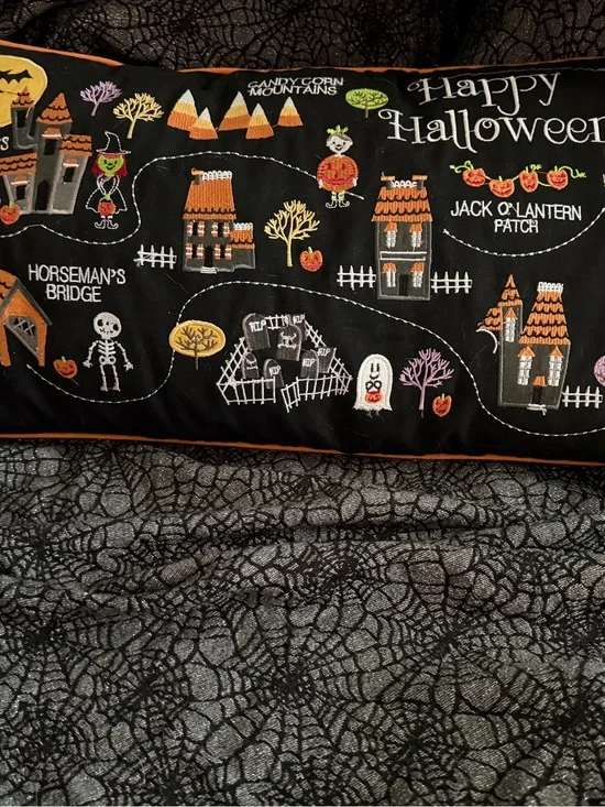 Isaac Mizrahi Halloween pillow new with tags