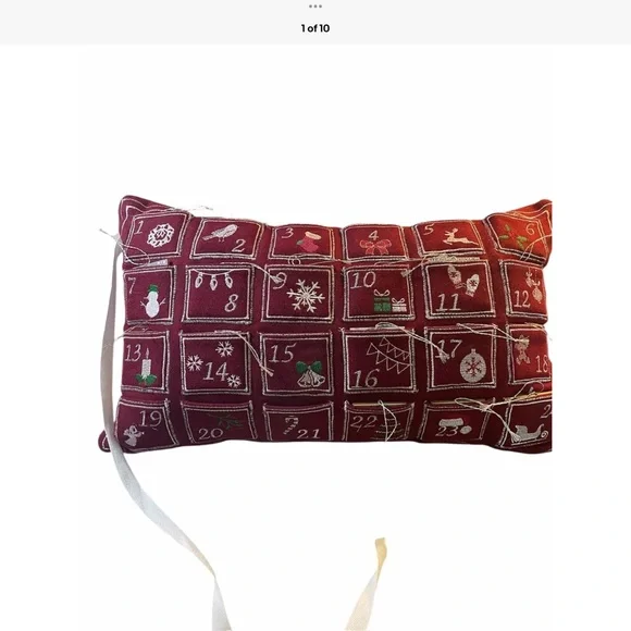 Christmas Advent pillow pockets for  read details
