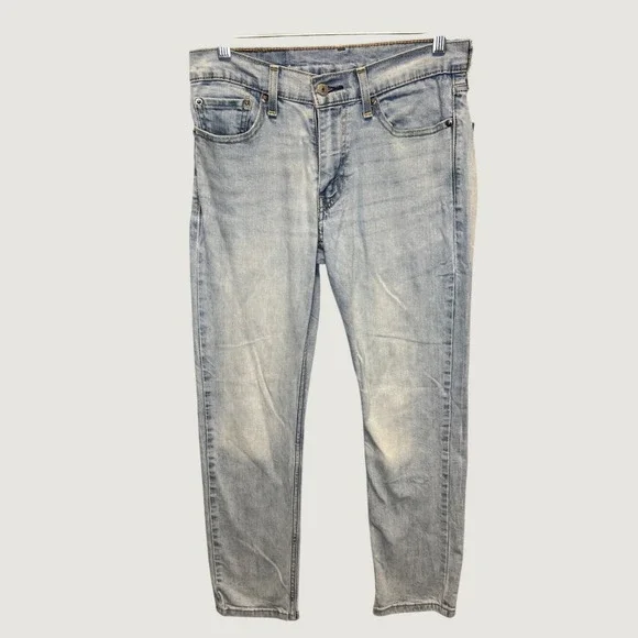 1965 | Levi's 511 Slim Fit Light Wash Stretch Denim Jeans Light Blue Mens 29x30