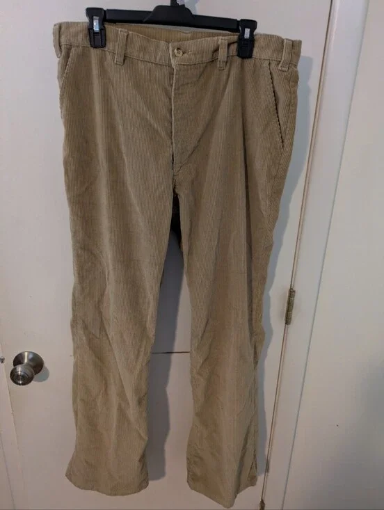 Vintage Levi's 517 Corduroy Pants Men's 36x32 Tan Brown Bootcut Western