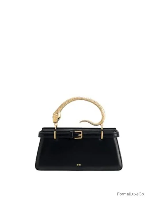 Faux Leather Top Handle Satchel Gold Hardware Handbag Crossbody
