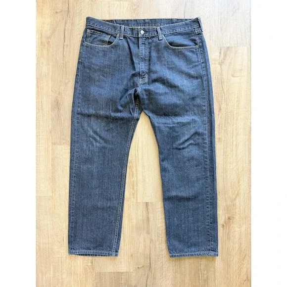 Levi's 505 Regular Fit Men's Jeans Straight Leg W40 L30 Blue Denim Pants