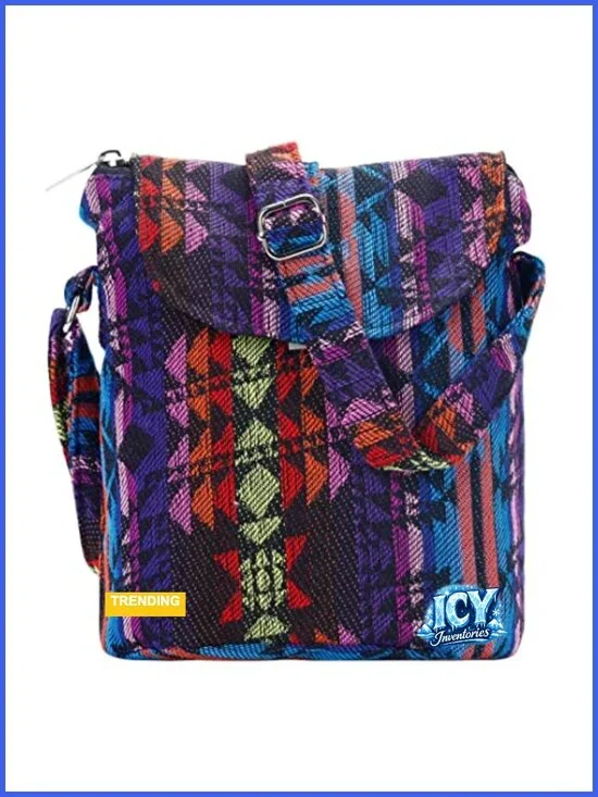 Denim Satchel Saddle Crossbody Bag with Adjustable Strap, Shoulder Bag for Women