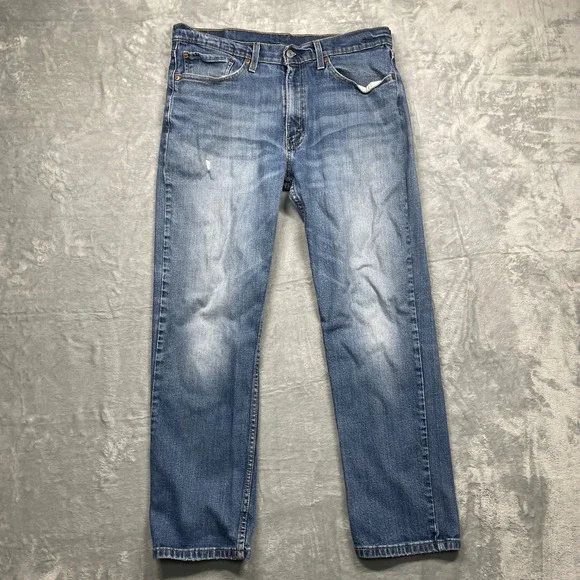 Levis 514 Straight Fit Jeans Mens 34x30 Blue‎ Medium Wash Denim Pants